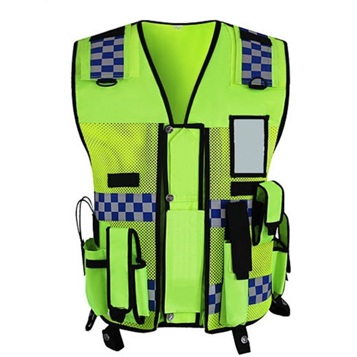 Policyjna kamizelka odblaskowa o zwiększonej widoczności