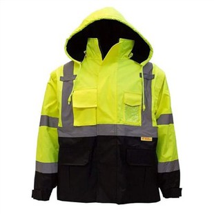 Czarna dolna kurtka bezpieczeństwa