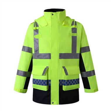 Odblaskowa bawełniana kurtka ochronna jest bezpieczna, ciepła i stylowa